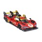 Bburago - RACING, Ferrari 499P - a 2024-es Le Mans-i 24 órás verseny győztese, piros, 1:24