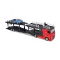 Bburago - STREET FIRE, Kamion félpótkocsival Multicar Carrier M-B Actros + Renault Captur, 1:43