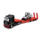 Bburago - Haulers construction, Kamion M-B Actros Gigaspace Bobcat rakodógéppel, 1:43