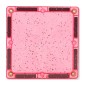 Cleverclixx – Mágneses építőjáték Glitter Tiles Pack Transparent – rózsaszín – 16 db