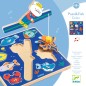 Puzz & Fish – dřevěná vkládačka a rybářská hra v jednom - Color