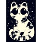 Látványos puzzle - bújós macska - 50 db