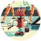 Puzzle - robot Bob - 36 db