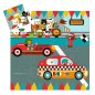 Puzzle - Versenyautó - 16 db