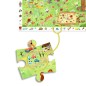 Keresős puzzle plakáttal - Állatkáknak való játszótér - 35 db
