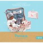 Baby Pomea - bőrönd babával Cerise és kiegészítőkkel