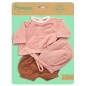 Baby Pomea - rózsaszín ingecske és rövidnadrág babákhoz
