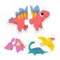Puzzle Duo - dinoszauruszok