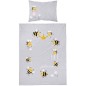 Méhecske gyermek pamut ágynemű kiságyba, 100x135