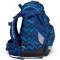 Iskolatáska szett Ergobag prime Kék Zig Zag hátizsák+tolltartó+füzetbox+szállítás ingyén