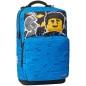 Iskolai hátizsák LEGO Freshmen Faces Blue és LEGO zselés toll minifigurával ajándékba