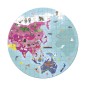 Kétoldalas gyermek puzzle bőröndben - Földgömb - 208 db