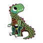 Gyermek alkotóműhely mini - dinoszauruszok - kaparós technika