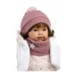 Llorens 42162 – élethű, hangot adó baba puha textiltesttel CARLA – 42 cm
