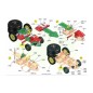Merkur Farmer Set – Farm építőkészlet, 349 alkatrész, 20 modell