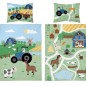 Gyerekágynemű kiságyhoz Farm Kék bambusz