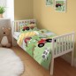Gyerekágynemű kiságyhoz Farm piros bambusz