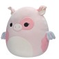 SQUISHMALLOWS Rózsaszín foltos malacka szárnyakkal - Peety, 30 cm