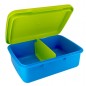Egészéges uzsonnás doboz kék/zöld