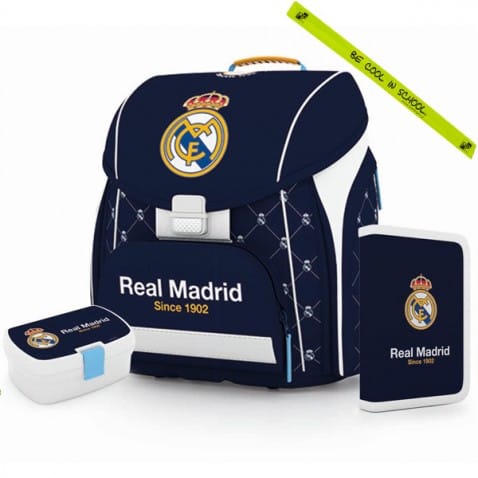 Iskola táska anatómiai Premium Real Madrid - 3 db. szett
