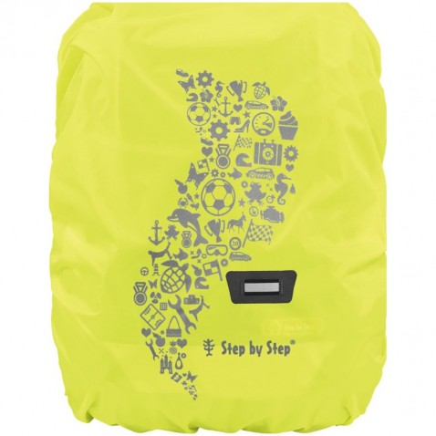 Esővédő huzat  iskolai táskához, sárga
