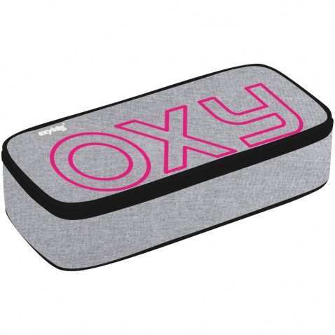 OXY Grey / Pink diák tolltartó