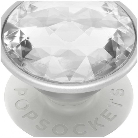 PopSockets PopGrip Gen.2 Disco Crystal Silver