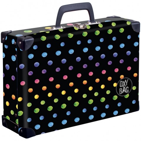 Dots colors Lamino négyzet alakú bőrönd