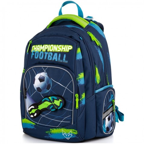 OXY Style Mini football blue iskolai hátizsák