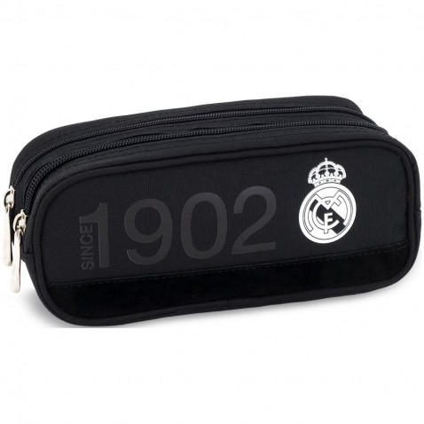Ceruzatartó Real Madrid ovális 2zip fekete