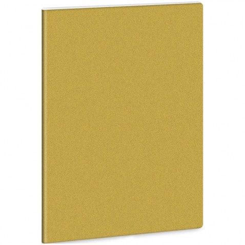 Bélelt notebook A5 csillogó arany