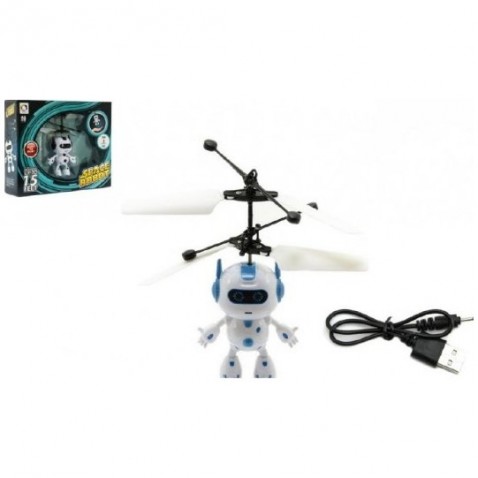 Helikopter robot repül műanyag USB-töltőkábel izzó