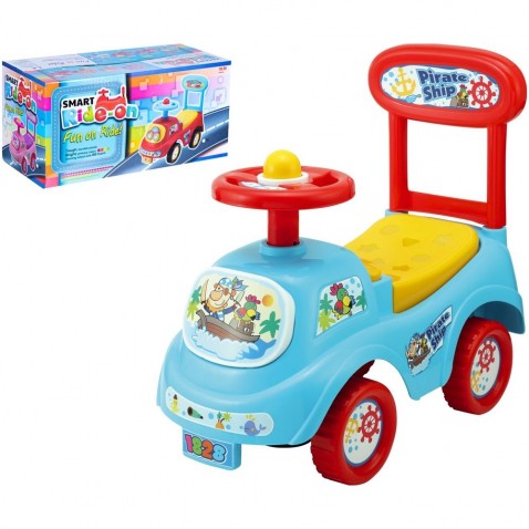 Teddies lábbal hajtós autó sárga, ülésmagasság  20cm