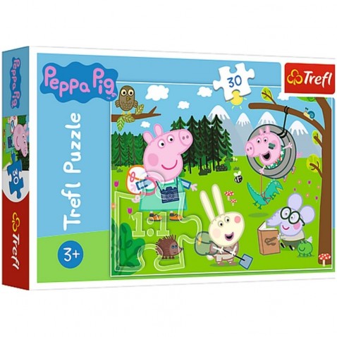 Puzzle Peppa Pig / Peppa Pig Kirándulás az erdőbe 30 darab