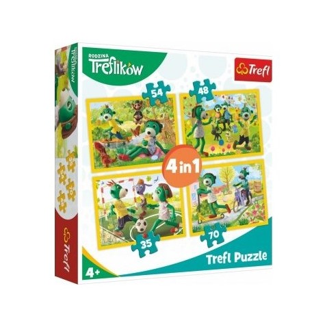 Puzzle 4in1 Family Trefl