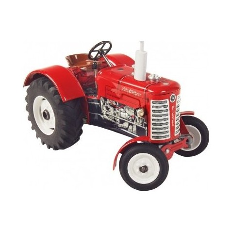 Traktor Zetor 50 Szuper piros kulcsfémnél 15cm 1:25