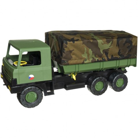 Car Tatra 815 75 cm-es katonai khaki plató álcázott ponyvával