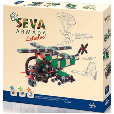 Építőkészlet Seva Hadsereg Légierő műanyag 511 darab