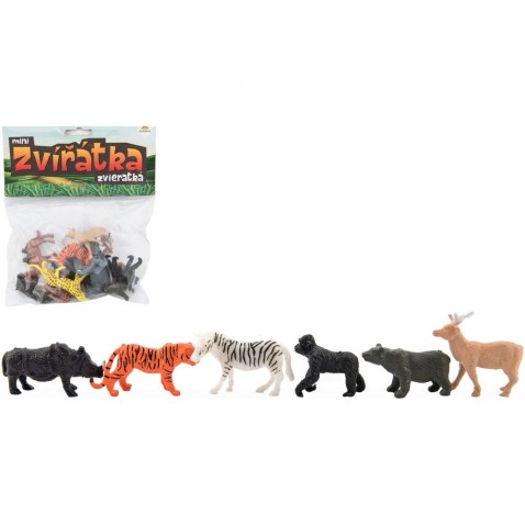 Állatok mini szafari ZOO 5-6cm 12db