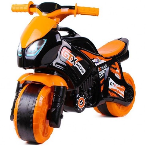 Teddies Lábbal hajtós motorkerékpár, narancs-fekete