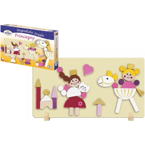 Fa mágneses puzzle Hercegnők