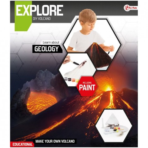 Vulkán készítő tudományos játék festékekkel
