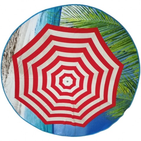 Strandtörölköző kör esernyő