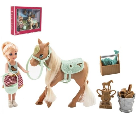 14 cm-es baba / zsoké lóval