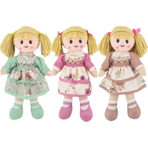 Plüss rongybaba 40cm 3 színben