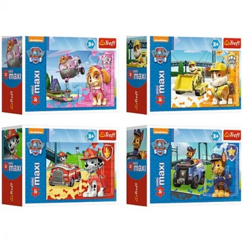 Minipuzzle miniMAXI 20 darab Paw Patrol / Paw Patrol 4 típus