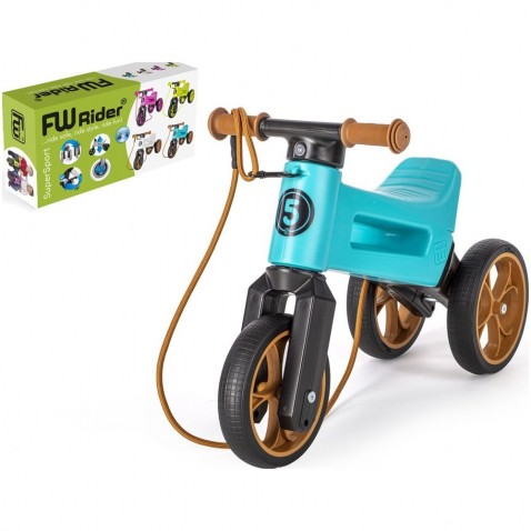 FUNNY WHEELS Rider SuperSport türkiz 2in1 + heveder,