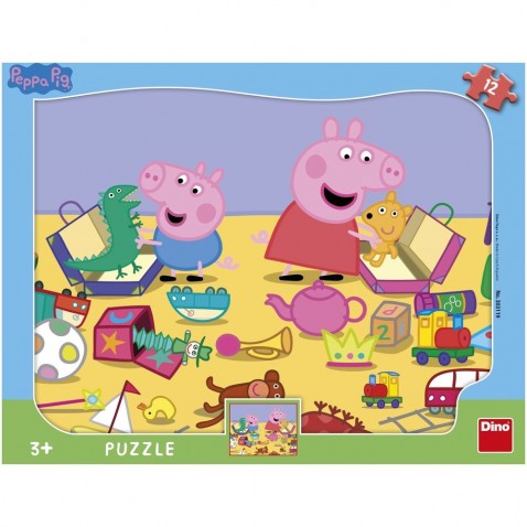 A Peppa Pig deszkás kirakós játék Peppa Pig / Peppa Pig 12 darabot tartalmaz fóliában