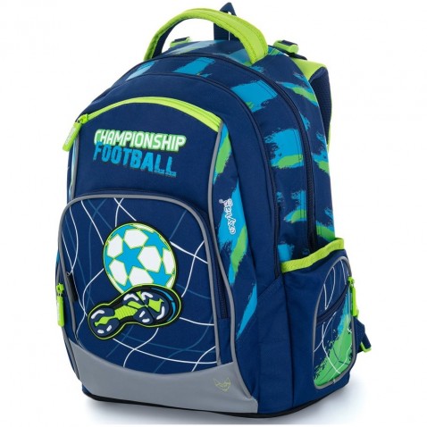 Iskolai hátizsák OXY Style Mini foci kék 21