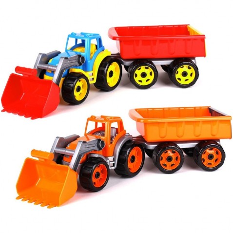 Traktor / rakodó / kotró vontatóval kanállal